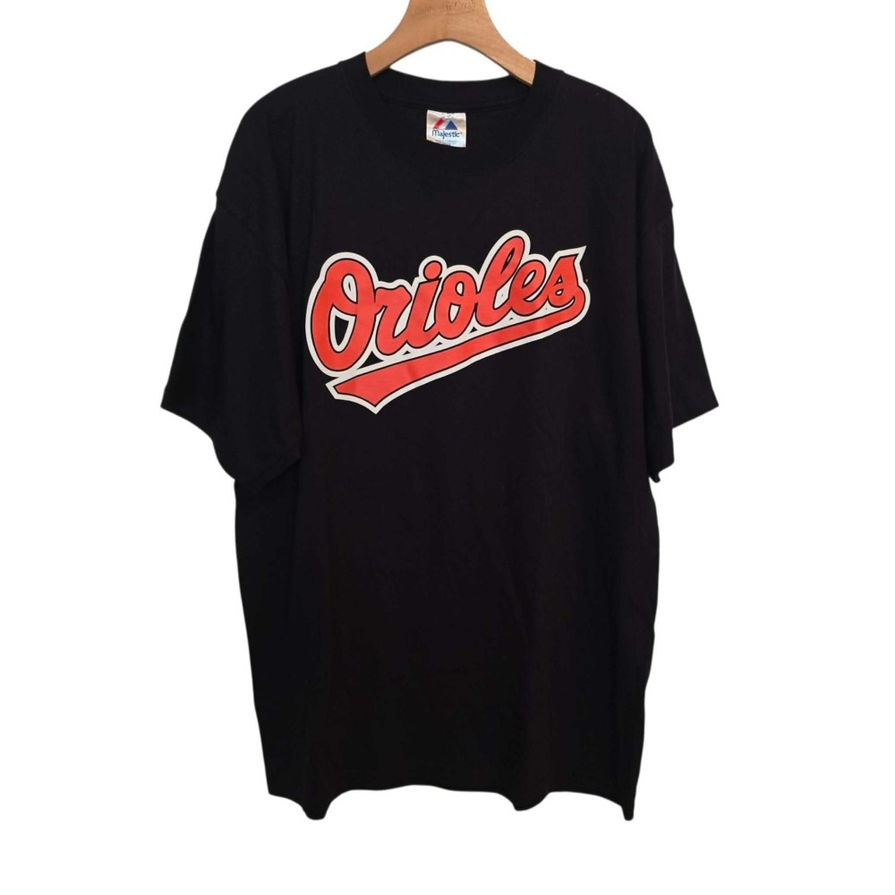 Majestic Baltimore Orioles #18 Jorge Lopez MLB‎ T-Shirt Black XL